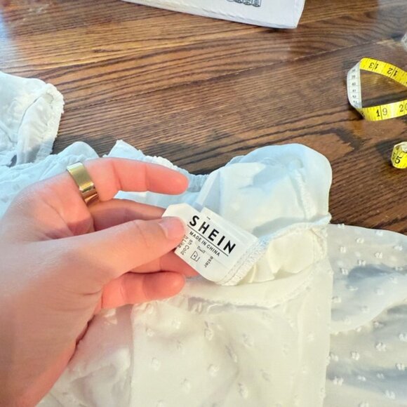 Shein Wrap Crop Long Sleeve - Picture 5 of 6